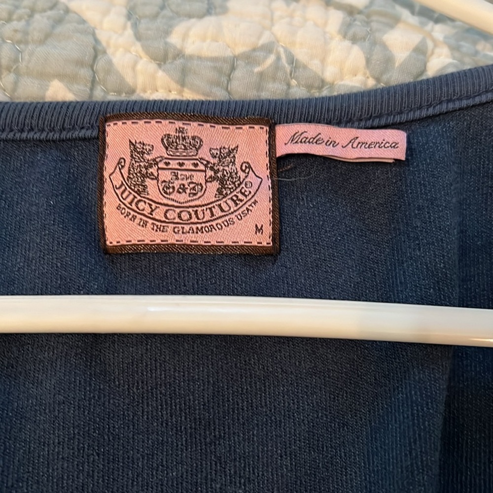 Juicy Couture dress terry cloth tie Front. Y2K. Made in USA. Medium EUC babydoll - Picture 2 of 14